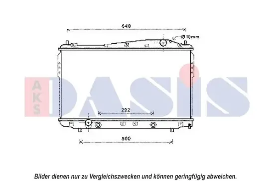 Kühler, Motorkühlung AKS DASIS 560135N Bild Kühler, Motorkühlung AKS DASIS 560135N