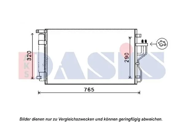 Kondensator, Klimaanlage AKS DASIS 512065N