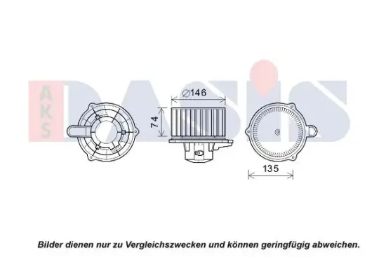 Innenraumgebläse 12 V AKS DASIS 518109N Bild Innenraumgebläse 12 V AKS DASIS 518109N