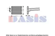 Wärmetauscher, Innenraumheizung AKS DASIS 519005N