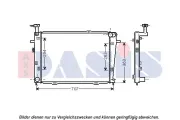 Kühler, Motorkühlung AKS DASIS 560062N