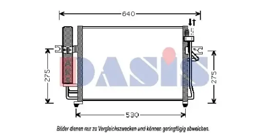 Kondensator, Klimaanlage AKS DASIS 562002N Bild Kondensator, Klimaanlage AKS DASIS 562002N