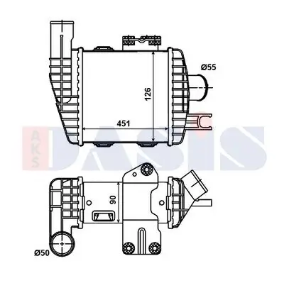 Ladeluftkühler AKS DASIS 567000N