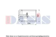 Wärmetauscher, Innenraumheizung AKS DASIS 569021N