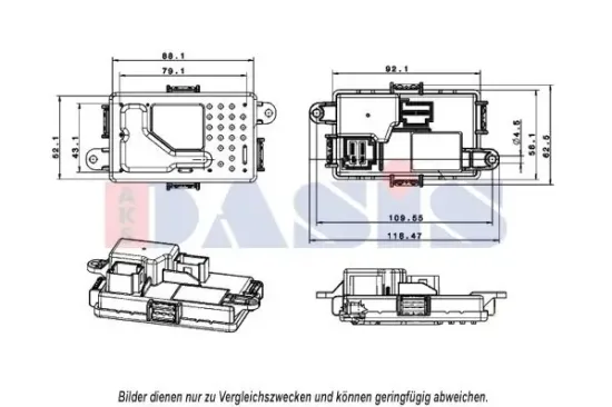 Regler, Innenraumgebläse AKS DASIS 700045N Bild Regler, Innenraumgebläse AKS DASIS 700045N