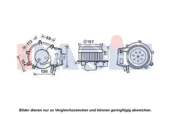Innenraumgebläse 12 V AKS DASIS 740462N Bild Innenraumgebläse 12 V AKS DASIS 740462N
