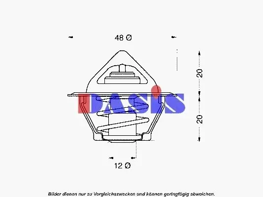 Thermostat, Kühlmittel AKS DASIS 750383N