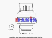Temperaturschalter, Kühlerlüfter AKS DASIS 751611N