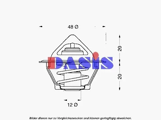 Thermostat, Kühlmittel AKS DASIS 751795N