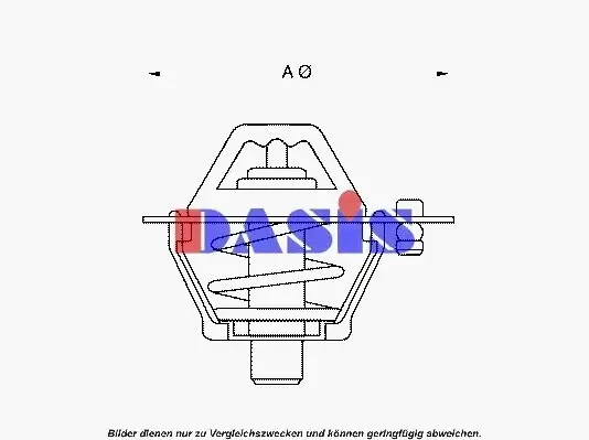 Thermostat, Kühlmittel AKS DASIS 751806N