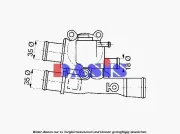 Thermostat, Kühlmittel AKS DASIS 751822N