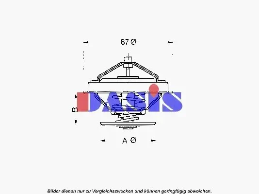 Thermostat, Kühlmittel AKS DASIS 751890N