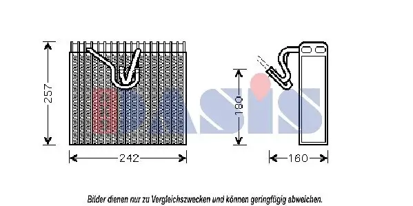 Verdampfer, Klimaanlage AKS DASIS 820225N
