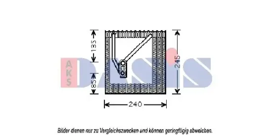 Verdampfer, Klimaanlage AKS DASIS 820283N Bild Verdampfer, Klimaanlage AKS DASIS 820283N