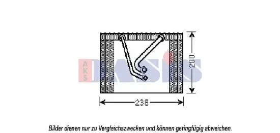 Verdampfer, Klimaanlage AKS DASIS 820309N Bild Verdampfer, Klimaanlage AKS DASIS 820309N