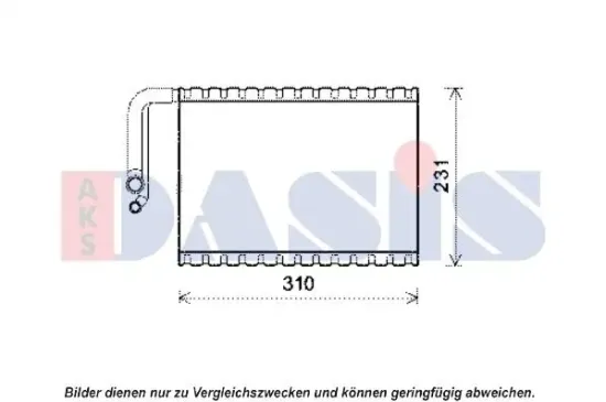 Verdampfer, Klimaanlage AKS DASIS 820339N Bild Verdampfer, Klimaanlage AKS DASIS 820339N