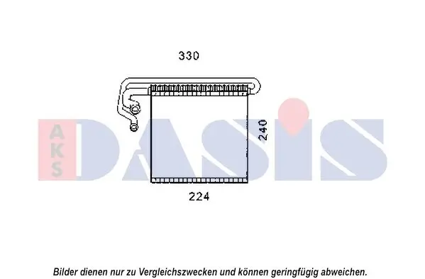 Verdampfer, Klimaanlage AKS DASIS 820355N