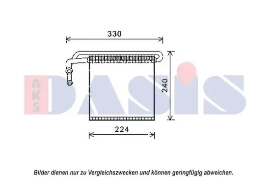 Verdampfer, Klimaanlage AKS DASIS 820356N Bild Verdampfer, Klimaanlage AKS DASIS 820356N