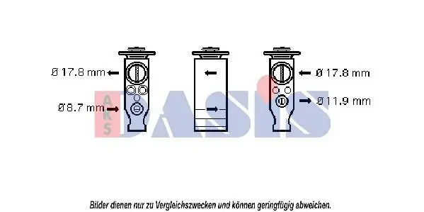 Expansionsventil, Klimaanlage AKS DASIS 840138N