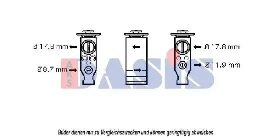 Expansionsventil, Klimaanlage AKS DASIS 840138N Bild Expansionsventil, Klimaanlage AKS DASIS 840138N