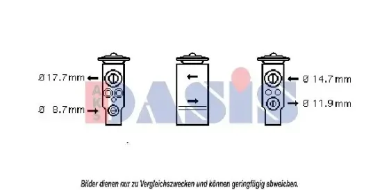 Expansionsventil, Klimaanlage AKS DASIS 840200N Bild Expansionsventil, Klimaanlage AKS DASIS 840200N