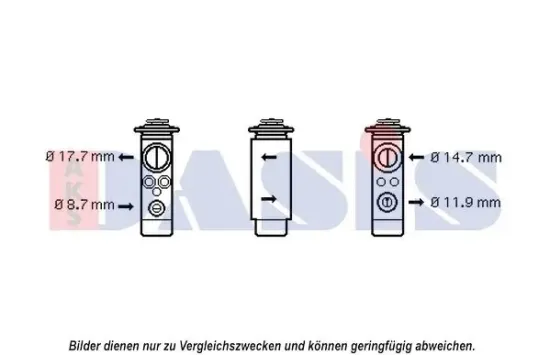 Expansionsventil, Klimaanlage AKS DASIS 840215N Bild Expansionsventil, Klimaanlage AKS DASIS 840215N