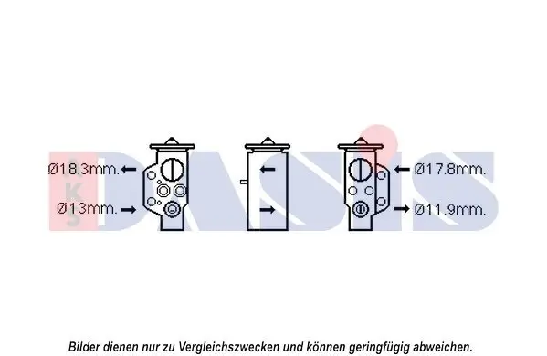 Expansionsventil, Klimaanlage AKS DASIS 840216N