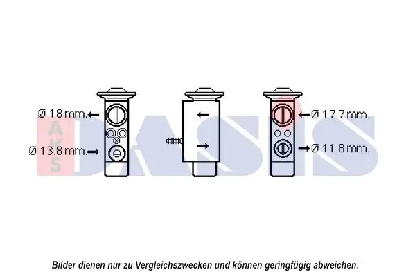 Expansionsventil, Klimaanlage AKS DASIS 840228N