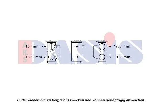 Expansionsventil, Klimaanlage AKS DASIS 840229N