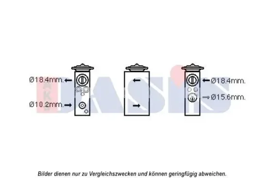 Expansionsventil, Klimaanlage AKS DASIS 840236N Bild Expansionsventil, Klimaanlage AKS DASIS 840236N