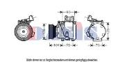 Kompressor, Klimaanlage 12 V AKS DASIS 852582N