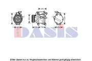 Kompressor, Klimaanlage 12 V AKS DASIS 851074N