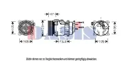 Kompressor, Klimaanlage AKS DASIS 851411N
