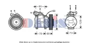Kompressor, Klimaanlage 12 V AKS DASIS 853420N