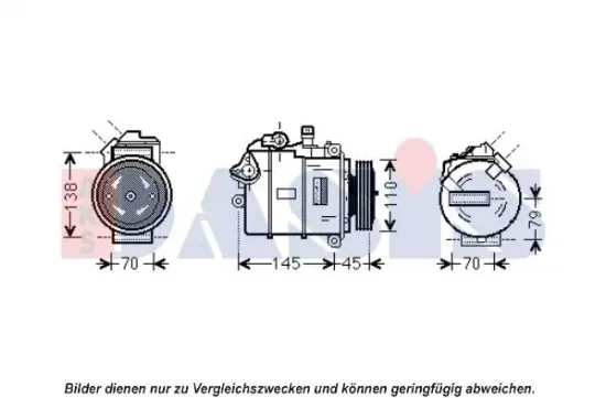 Kompressor, Klimaanlage AKS DASIS 851905N Bild Kompressor, Klimaanlage AKS DASIS 851905N