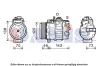 Kompressor, Klimaanlage 12 V AKS DASIS 851977N