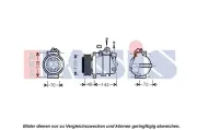 Kompressor, Klimaanlage AKS DASIS 852442N