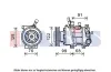 Kompressor, Klimaanlage 12 V AKS DASIS 852571N