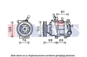 Kompressor, Klimaanlage 12 V AKS DASIS 852571N