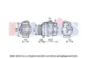 Kompressor, Klimaanlage 12 V AKS DASIS 852711N