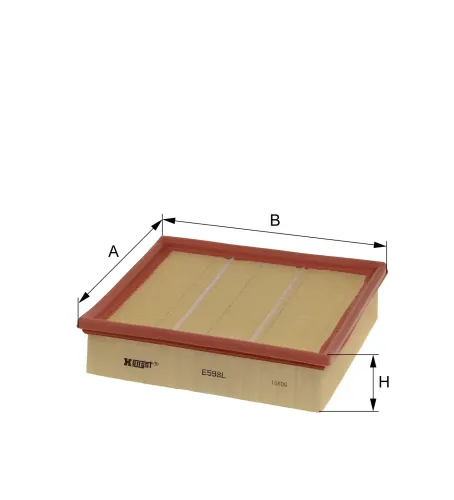 Luftfilter HENGST FILTER E598L Bild Luftfilter HENGST FILTER E598L