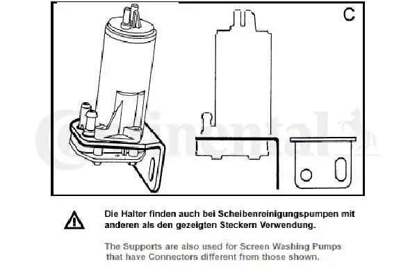 Waschwasserpumpe, Scheibenreinigung 12 V CONTINENTAL/VDO 246-075-017-002Z Bild Waschwasserpumpe, Scheibenreinigung 12 V CONTINENTAL/VDO 246-075-017-002Z