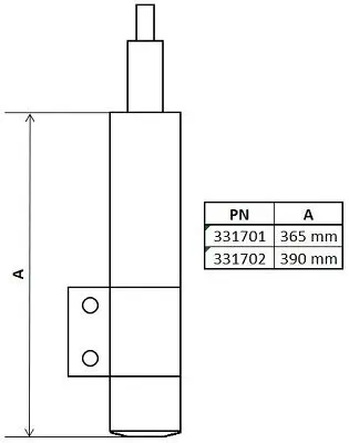 Stoßdämpfer Vorderachse KYB 331702 Bild Stoßdämpfer Vorderachse KYB 331702