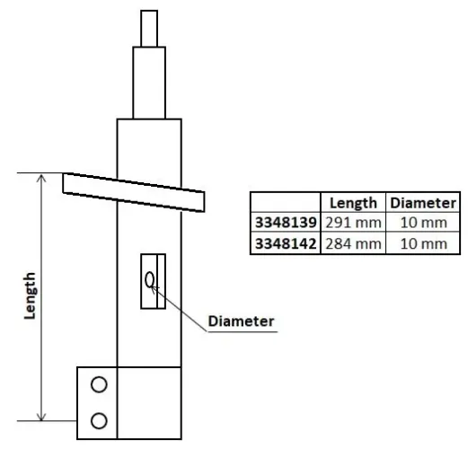 Stoßdämpfer Vorderachse KYB 3348142 Bild Stoßdämpfer Vorderachse KYB 3348142