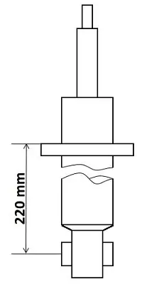Stoßdämpfer Hinterachse KYB 3418024 Bild Stoßdämpfer Hinterachse KYB 3418024