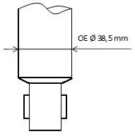 Stoßdämpfer Hinterachse KYB 343827 Bild Stoßdämpfer Hinterachse KYB 343827