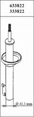 Stoßdämpfer Vorderachse KYB 633822 Bild Stoßdämpfer Vorderachse KYB 633822