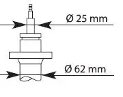 Stoßdämpfer Vorderachse KYB 635806 Bild Stoßdämpfer Vorderachse KYB 635806