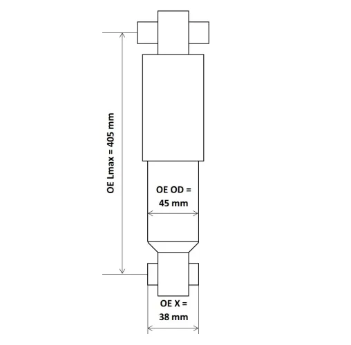 Stoßdämpfer Vorderachse KYB 6447502 Bild Stoßdämpfer Vorderachse KYB 6447502