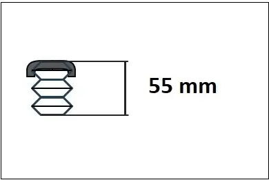 Schutzkappe/Faltenbalg, Stoßdämpfer Hinterachse KYB 940014